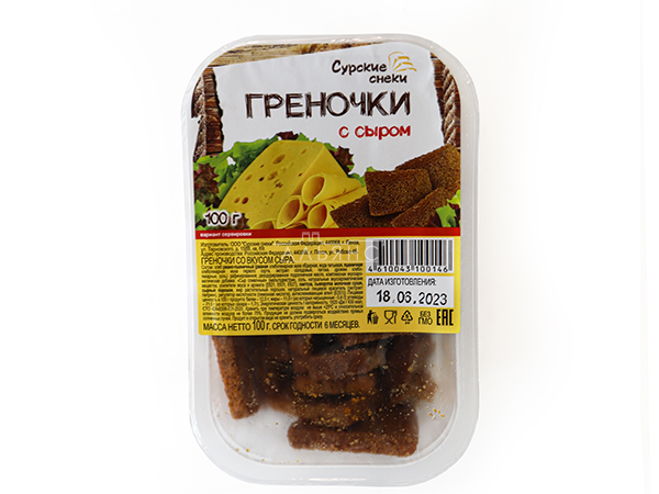 Сурские гренки со вкусом Сыра (100 гр) в Новороссийске