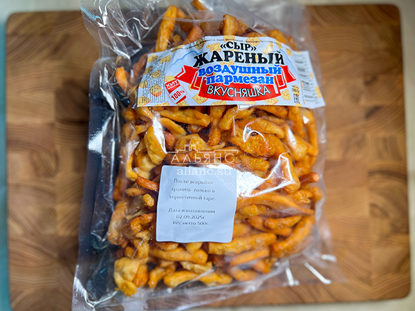 Жареный сыр "ВКУСНЯШКА" со вкусом пармезан (500 гр) в Новороссийске