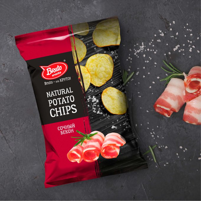Картофель «Бруто» со вкусом бекона 130 гр. в Новороссийске