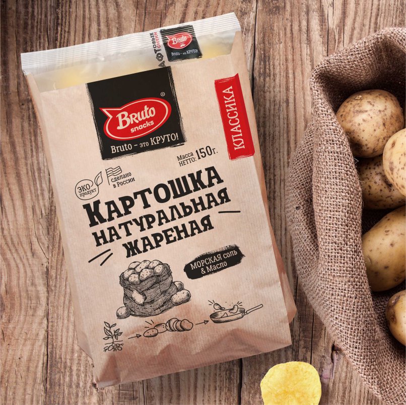 Картофель «Бруто» с солью 130 гр. в Новороссийске