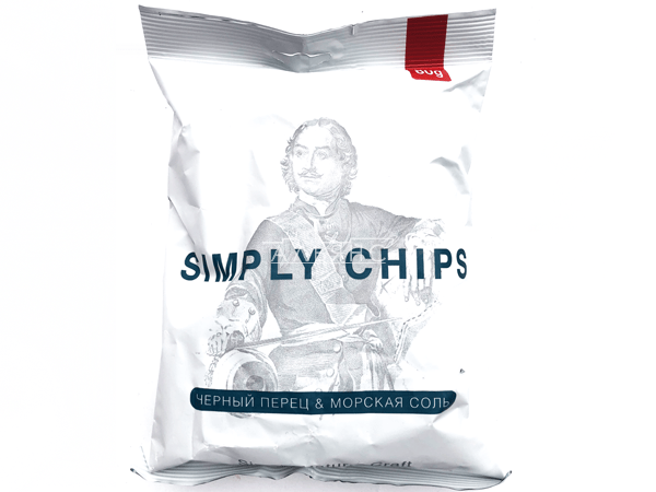 Картофельные чипсы "Simple chips" Морская соль и черный перец 80 гр. в Новороссийске
